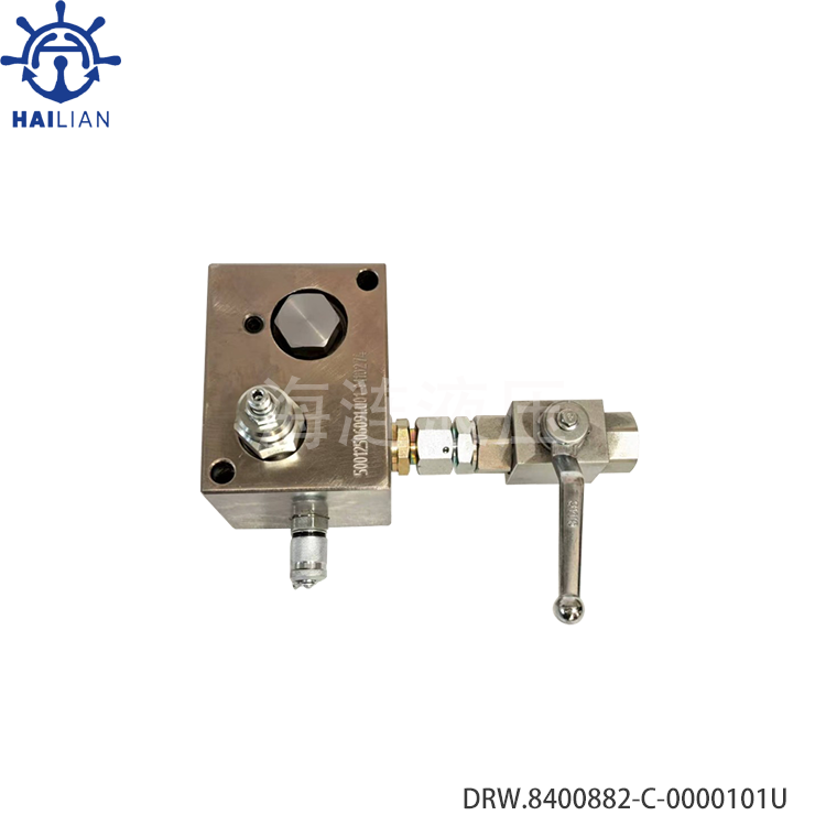 A6580091,DRW.8400882-C-0000101U HYDRAULIC VALVE PRESSURE REDUCING VALVE FOR RAUMA WINCHES 8400882-0-00001