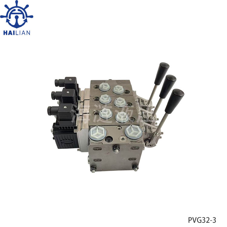 DANFOSS PROPORTIONAL VALVE PVG32-3 CONTROL LEVER VALVE FOR DECK CRANE