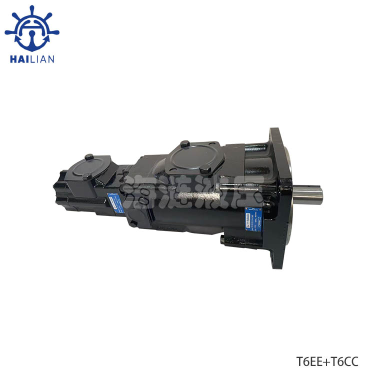 DECK CRANE HYDRAULIC VANE PUMP T6EE-062-052-2L14-A13MO+T6CC-022-017-3L03-C10M