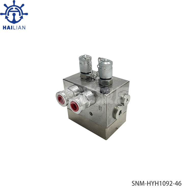 Hydraulic Pipe Line Ventil Block HYH1092-46 For Valve Remote Control Systen Spare Parts