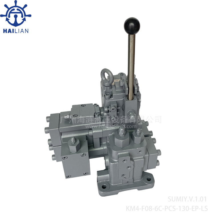 CONTROL VALVE KM4-F08-6C-PCS-130-EP-LS for hydraulic winch